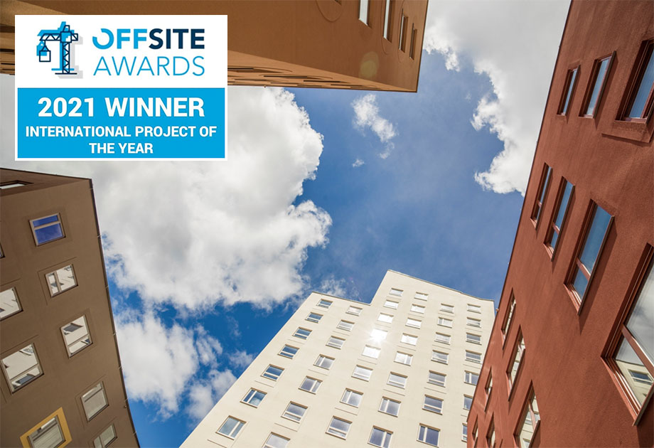 Winner of 2021 offsite awards - international project of the year